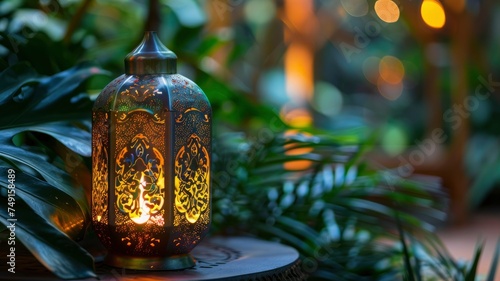 You simply wont find a more stunning candle lantern than this! Featuring such intricate patterns and cut work like an exotic treasure - generative ai photo