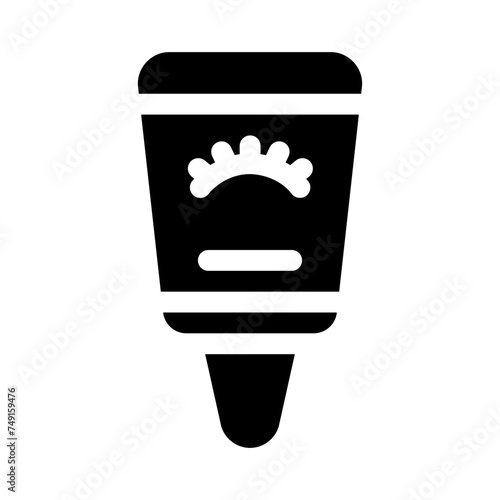 eye cream glyph icon