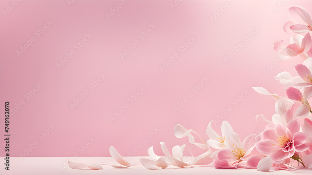 pastel-hued-backdrop-contrasting-petals-ribbons-caught-mid-air-embodying-minimalistic-simplicity