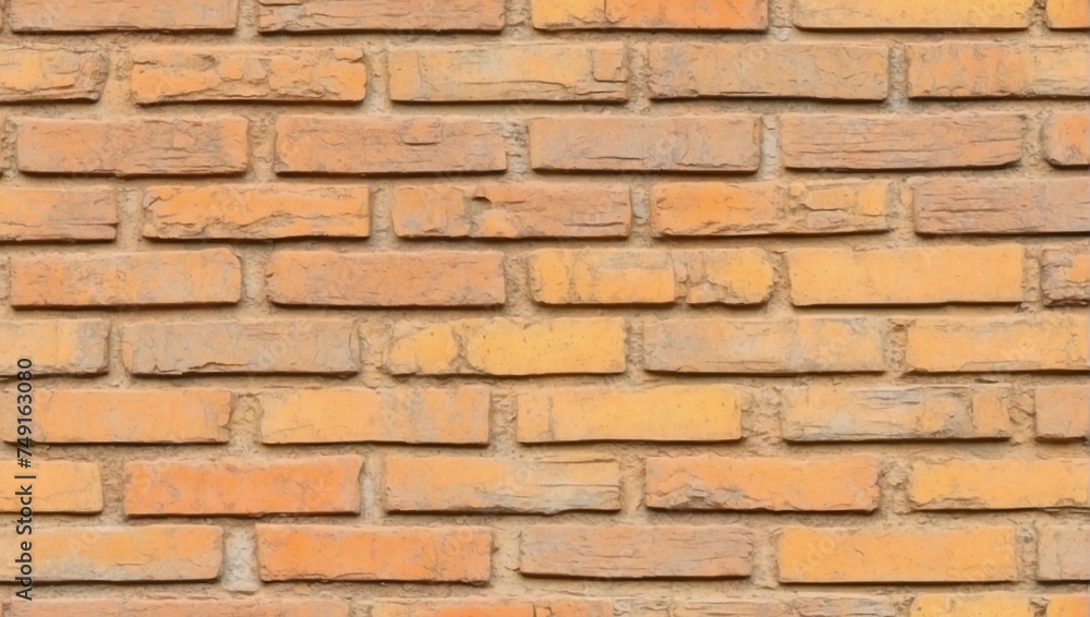 Obraz premium Faded Brick Facade Seamless Texture. AI Generated 