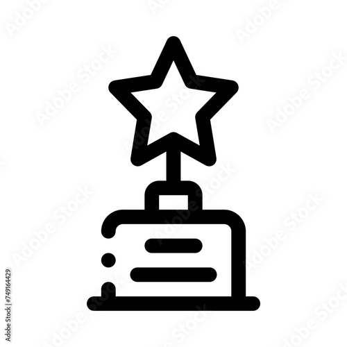 trophy line icon