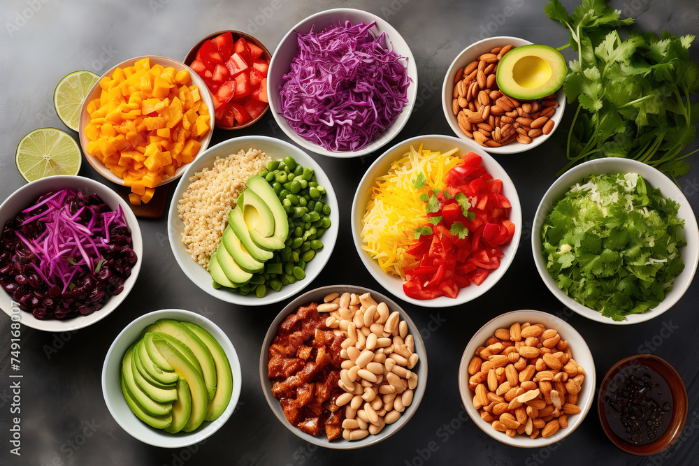 salad with vegetables. salad with vegetables.