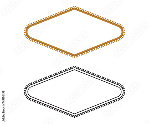 Las Vegas pieces, Clipart Vector, Cutting Files Svg Png  Digital Graphic Design, Las Vegas sign blank