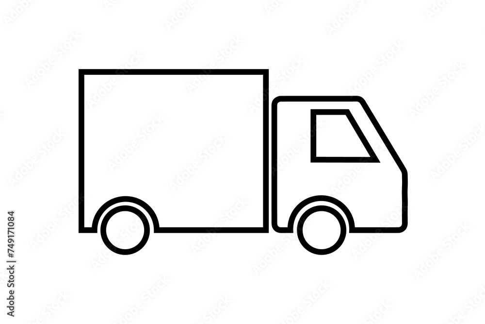 Truck Icon Vector flat design style Truck Icon Vector flat design style