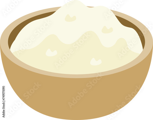 Bowl of flour or sugar