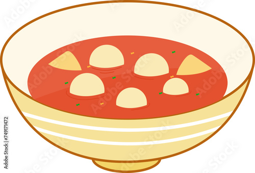 Meatball bakso seblak indonesian food