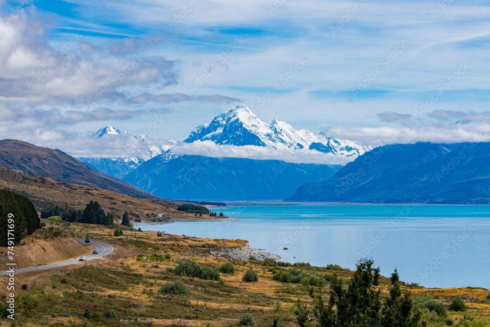 Naklejka premium アオラキ(マウントクック)景観展望台