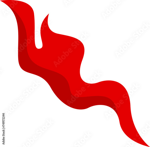 Red fire burn effect
