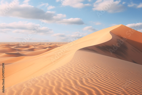 Dunes in the Sahara Desert.