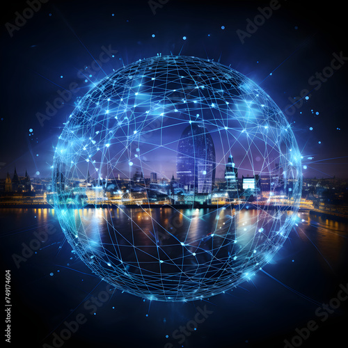 Global Connectivity and Digital Landscape: An Abstract Representation of BT Business