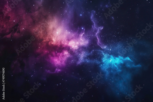 Space galaxy with stars and nebula.