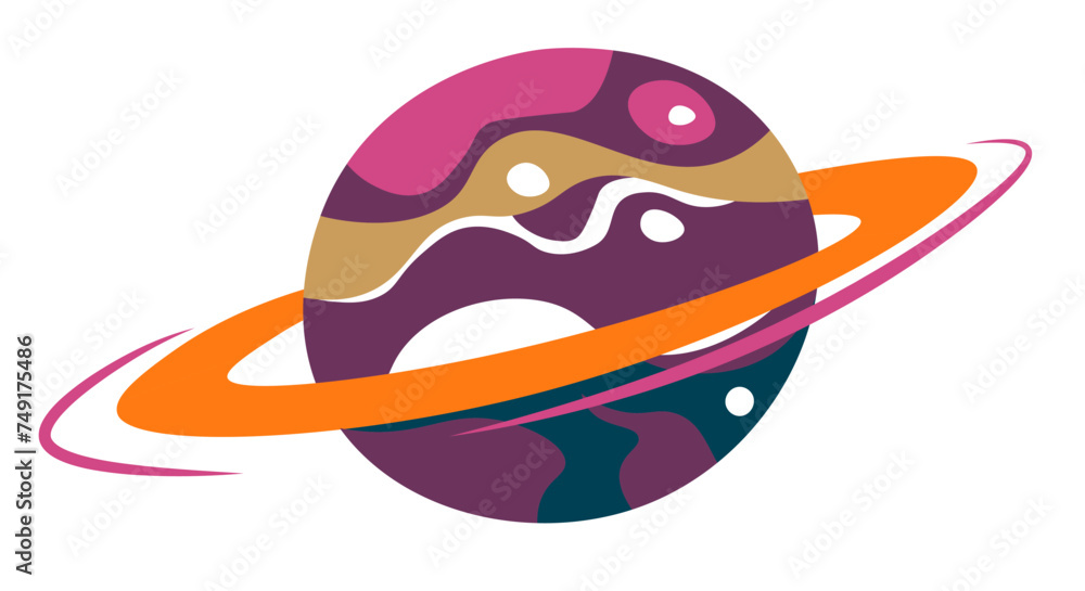 Planet in outer space, celestial body or star Planet in outer space, celestial body or star