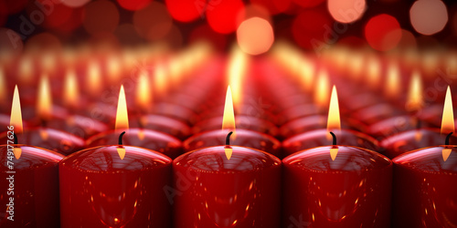 Red flameless candle fairy lights,  Candle candlestick holder memorial  candle .