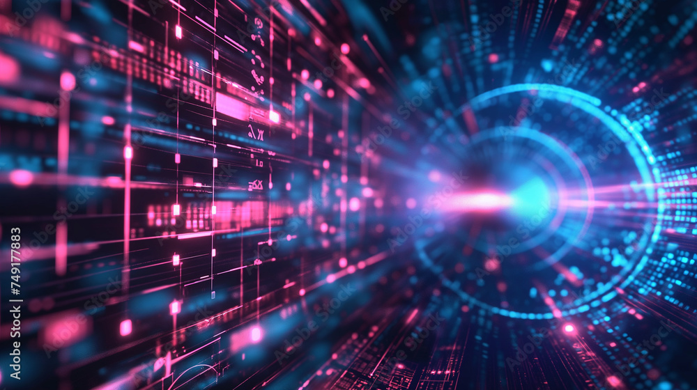 Obraz premium Explore digital transformation, big data, cloud computing, AI technology, and smart industry concepts.