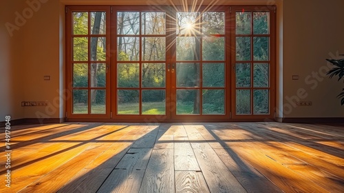 Wallpaper Mural empty room light window old house, tone pastel Torontodigital.ca
