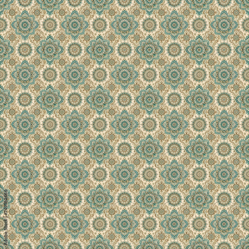 Seamless Design Flower Pattern Printing Seamless Design Flower Pattern Printing