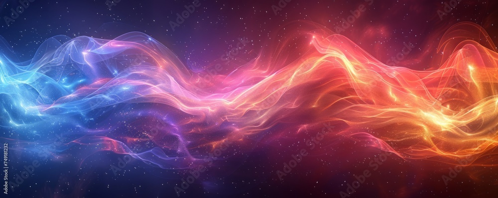 Innovative Digital Landscape Showcasing Futuristic Multicolor Big Data Wave for Technology Innovative Digital Landscape Showcasing Futuristic Multicolor Big Data Wave for Technology