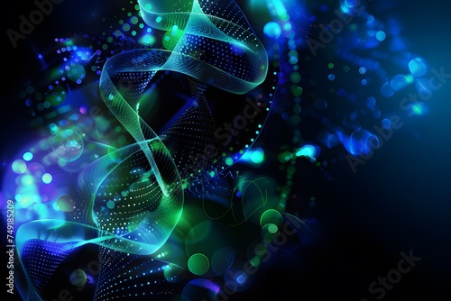 abstract background with biotechnology theme