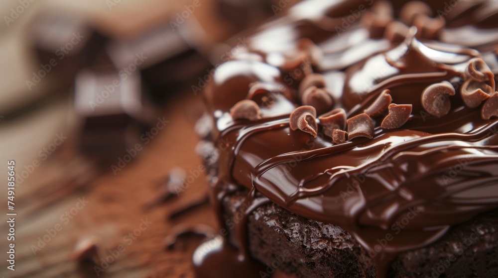 chocolate dessert bliss with sharp focus close up shot,indulgent feeling environment chocolate dessert bliss with sharp focus close up shot,indulgent feeling environment