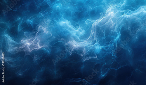 Abstract blue wavy textured background. Created with Ai