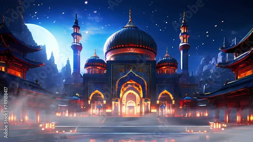 Radiance of Ramadan Nights in Mosques photo
