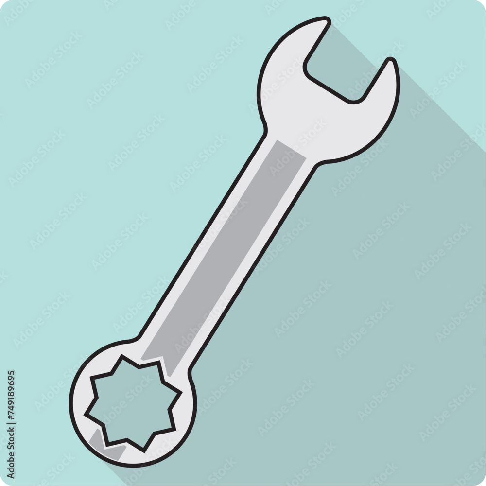 Hand tools wrench vector illustration isolated on white background. classic modern diseign Hand tools wrench vector illustration isolated on white background. classic modern diseign
