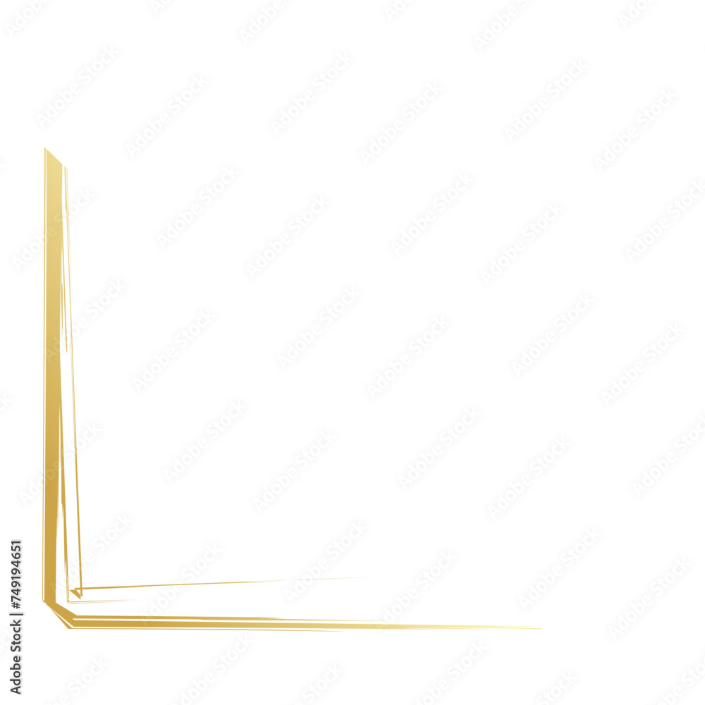 Obraz premium Aesthetic golden corner 