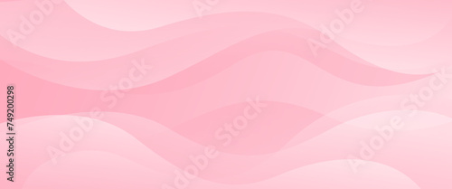 Abstract colorful pink curve background, pink beauty dynamic wallpaper with wave shapes. Template banner background for beauty products, sales, ads, pages, events, web, and others