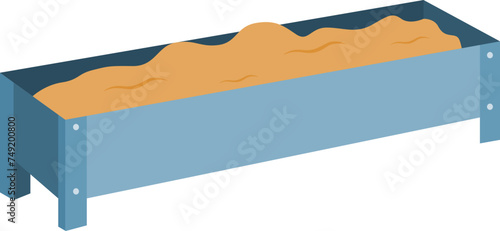 Food trough illustration