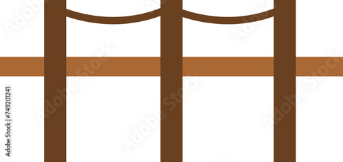 Wooden fence illustration