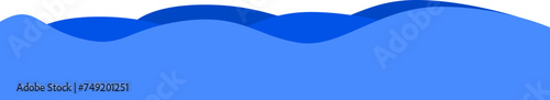 Blue Water Divider Illustration