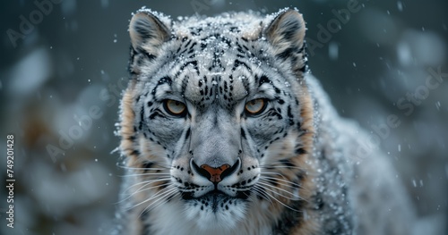 Majestic Snow Leopard in its Natural Habitat