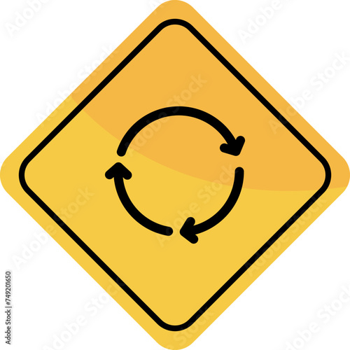 Roundabout With Priority sign