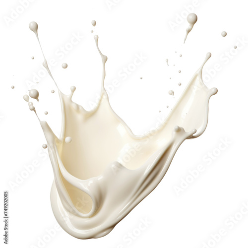 Splash of milk isolated on transparent background Remove png, Clipping Path, pen tool