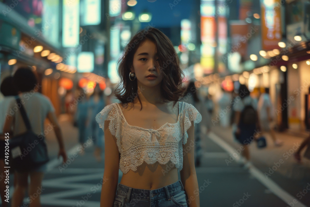 Modern Street Fashion in the Streets of Tokyo