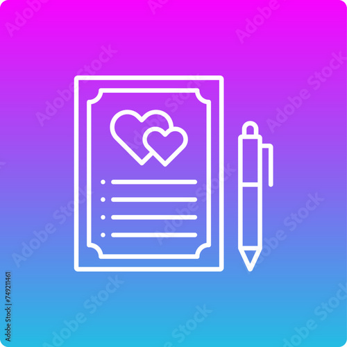 Wedding Contract Icon