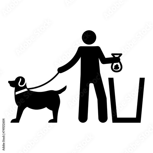 "Clean after your pet" icon