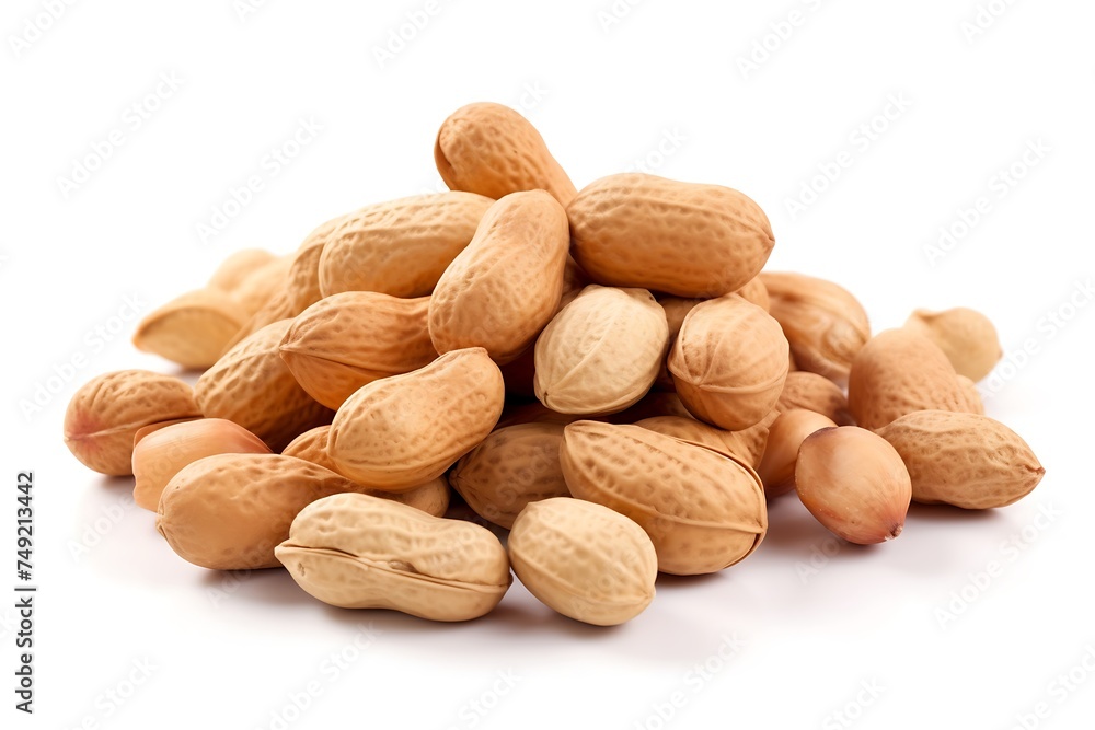 Peanuts isolated on white background. Clipping Path Peanuts isolated on white background. Clipping Path