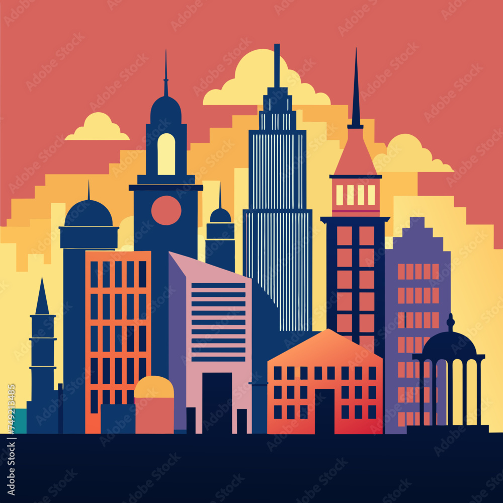 city skyline vector city skyline vector