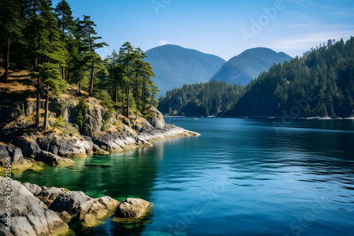 Stunning Display of Nature's Serenity Along the British Columbia Coastline - An Untouched Paradise © Todd