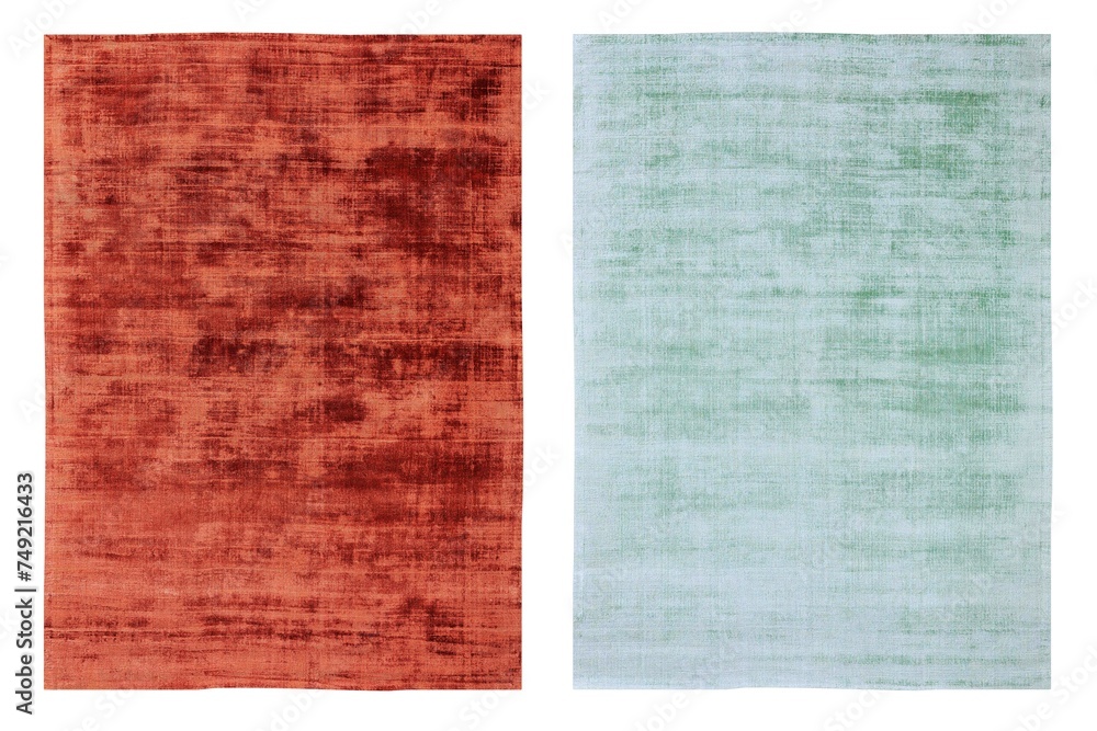 Fototapeta premium decorative rug for the interior isolated on white background, home decor, 3D illustration, cg render