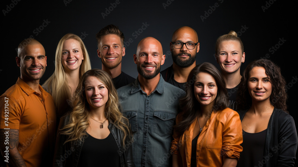 Create a grid of diverse set of people Create a grid of diverse set of people