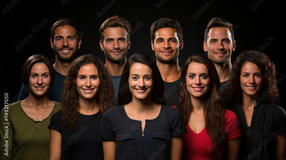 Create a grid of diverse set of people Create a grid of diverse set of people