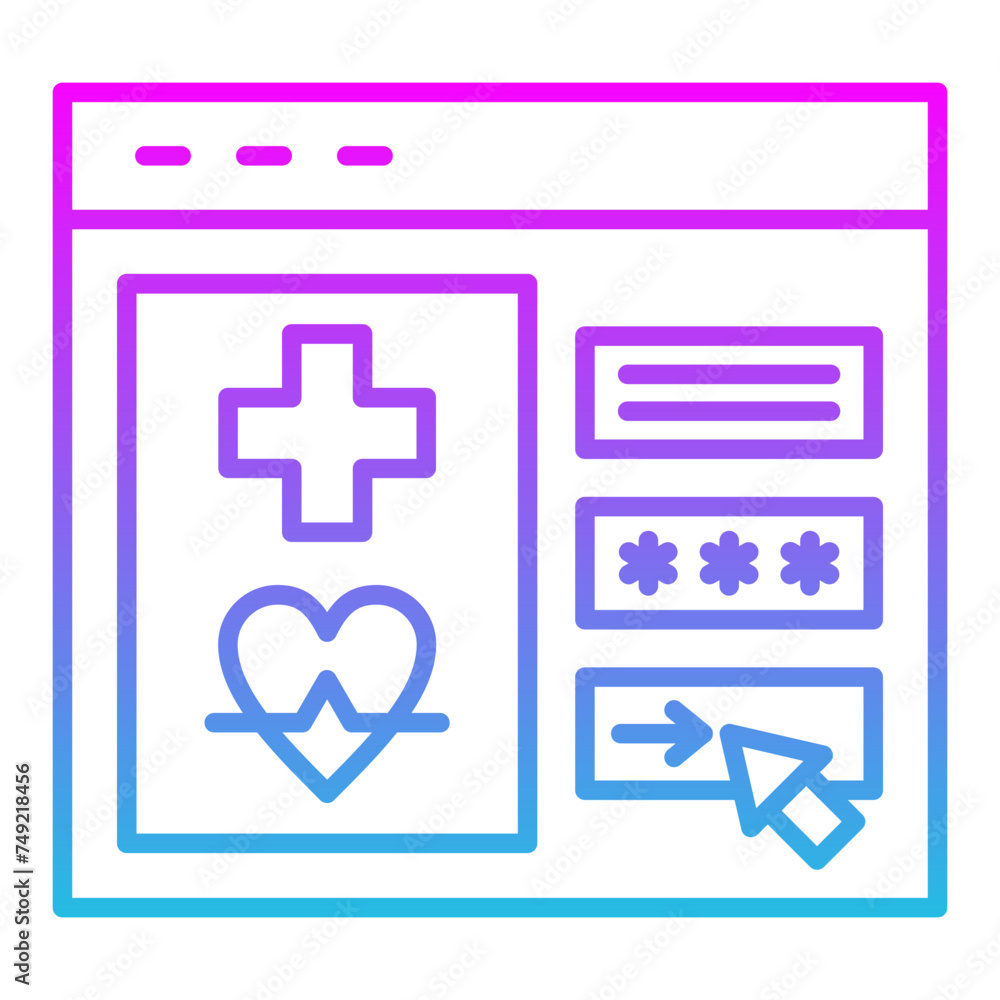 Fototapeta premium Log in Icon