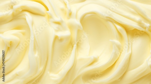 close up of mayonnaise cream texture as background