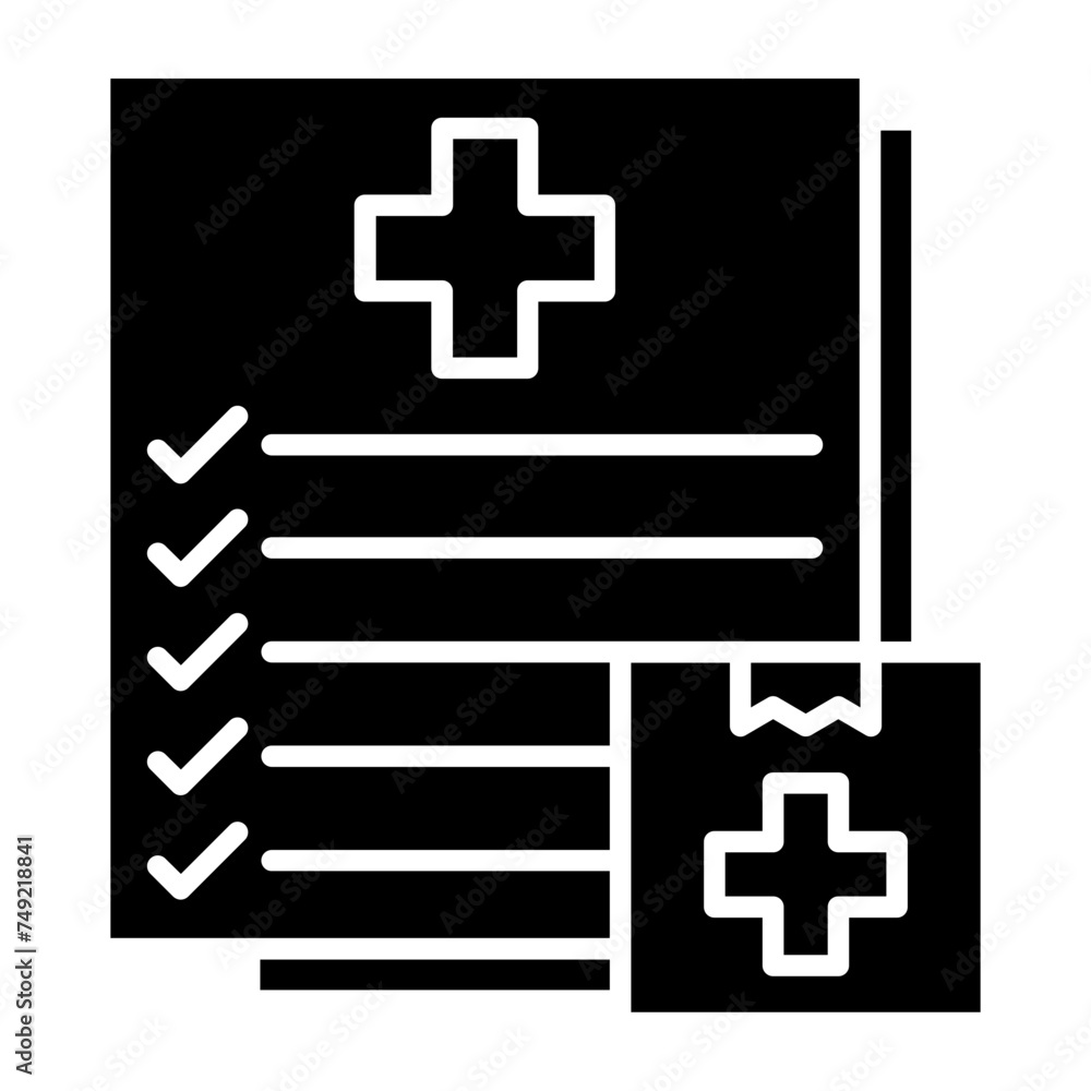 Obraz premium Delivery record Icon