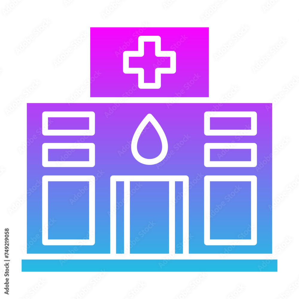 Obraz premium Blood bank Icon