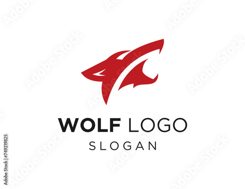 The logo design is about Wolf and was created using the Corel Draw 2018 application with a white background.