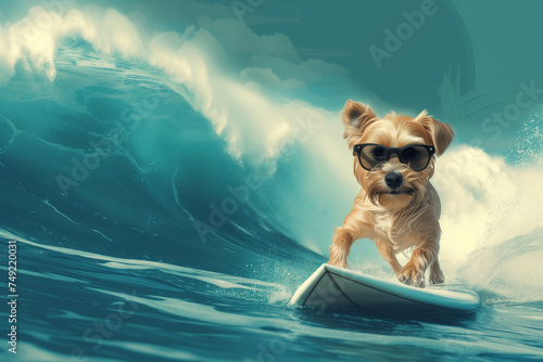 Surfing Pup: Riding the Waves © Сергей Косилко