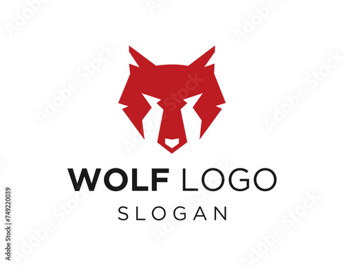 The logo design is about Wolf and was created using the Corel Draw 2018 application with a white background.